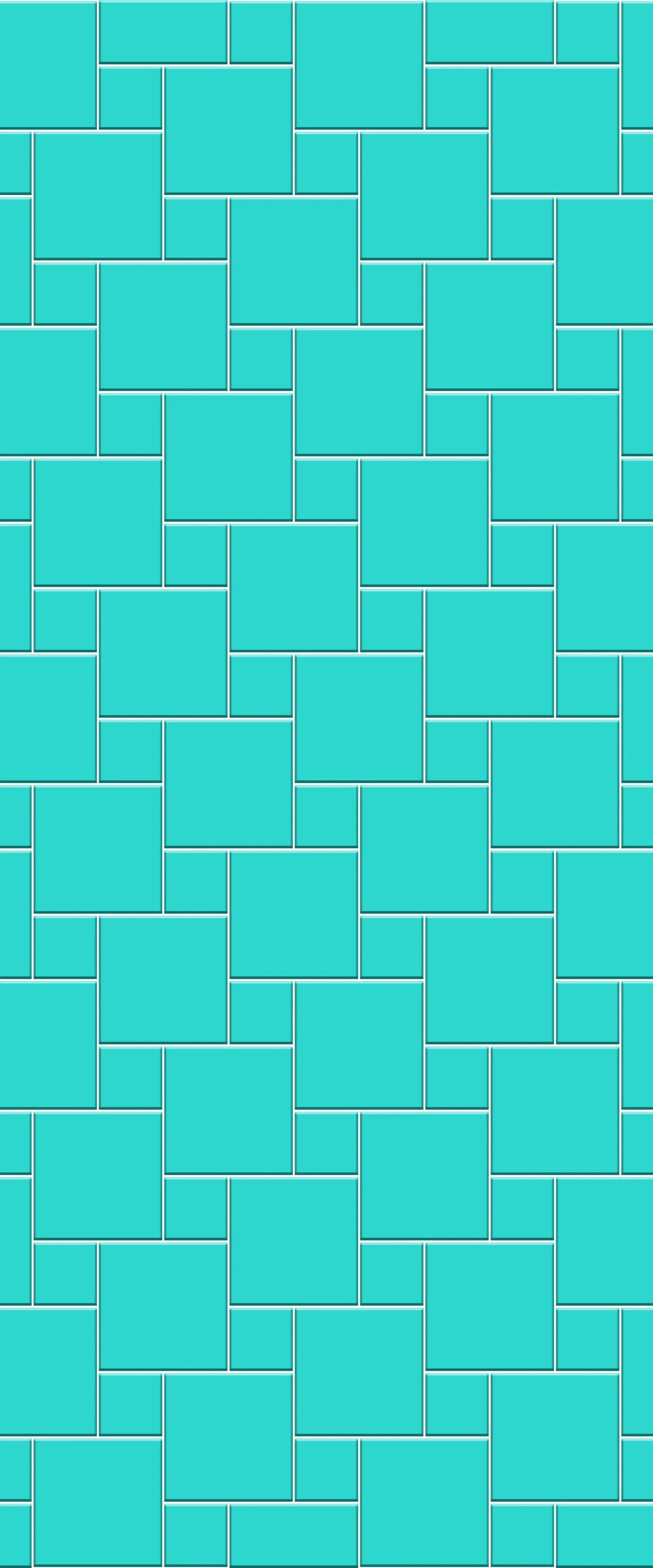 Blue Pin Wheel Tile Acrylic Shower Wall Panel 2440mm x 1220mm (3mm Thick)