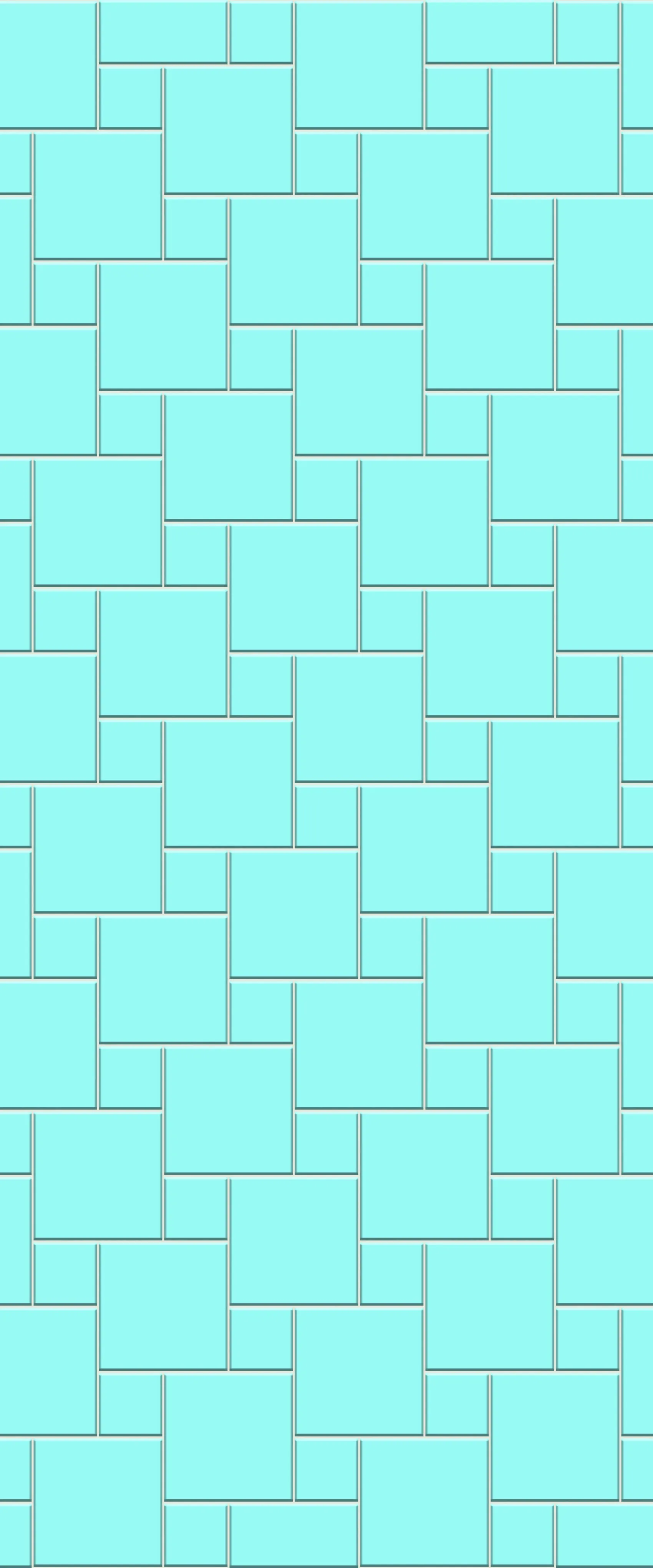 Blue Pin Wheel Tile Acrylic Shower Wall Panel 2440mm x 1220mm (3mm Thick)