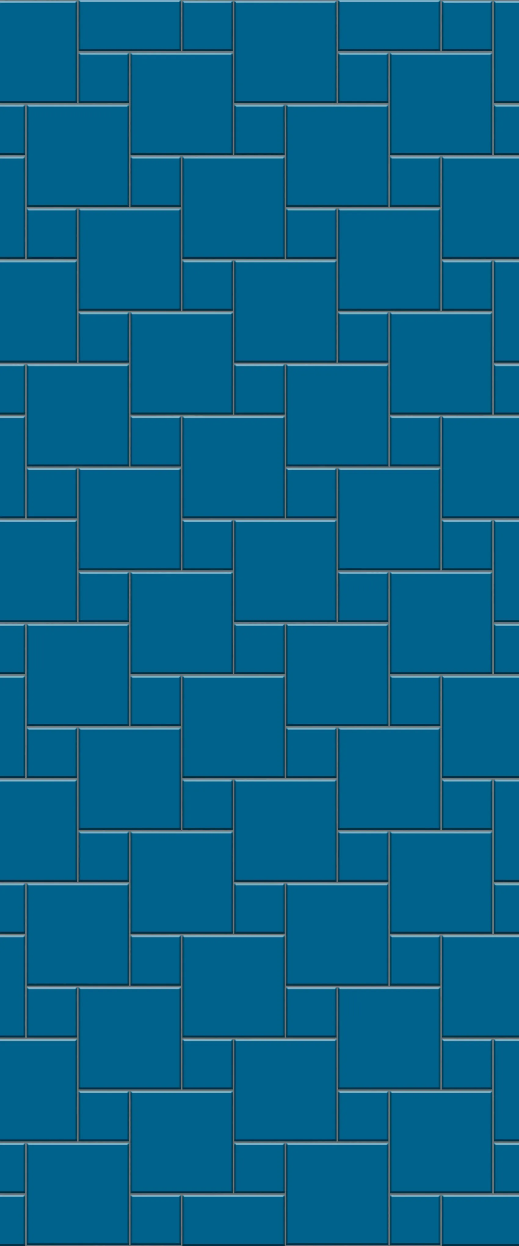 Blue Pin Wheel Tile Acrylic Shower Wall Panel 2440mm x 1220mm (3mm Thick)