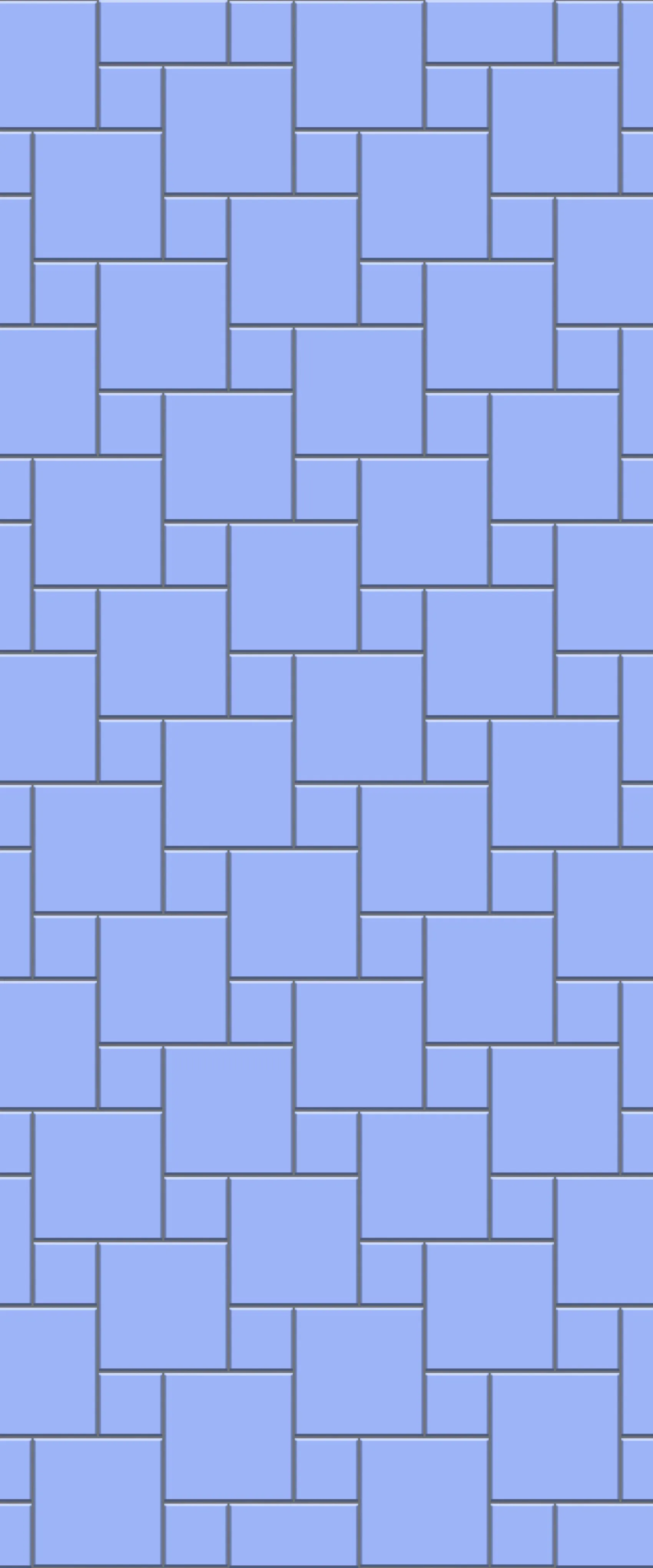 Blue Pin Wheel Tile Acrylic Shower Wall Panel 2440mm x 1220mm (3mm Thick)