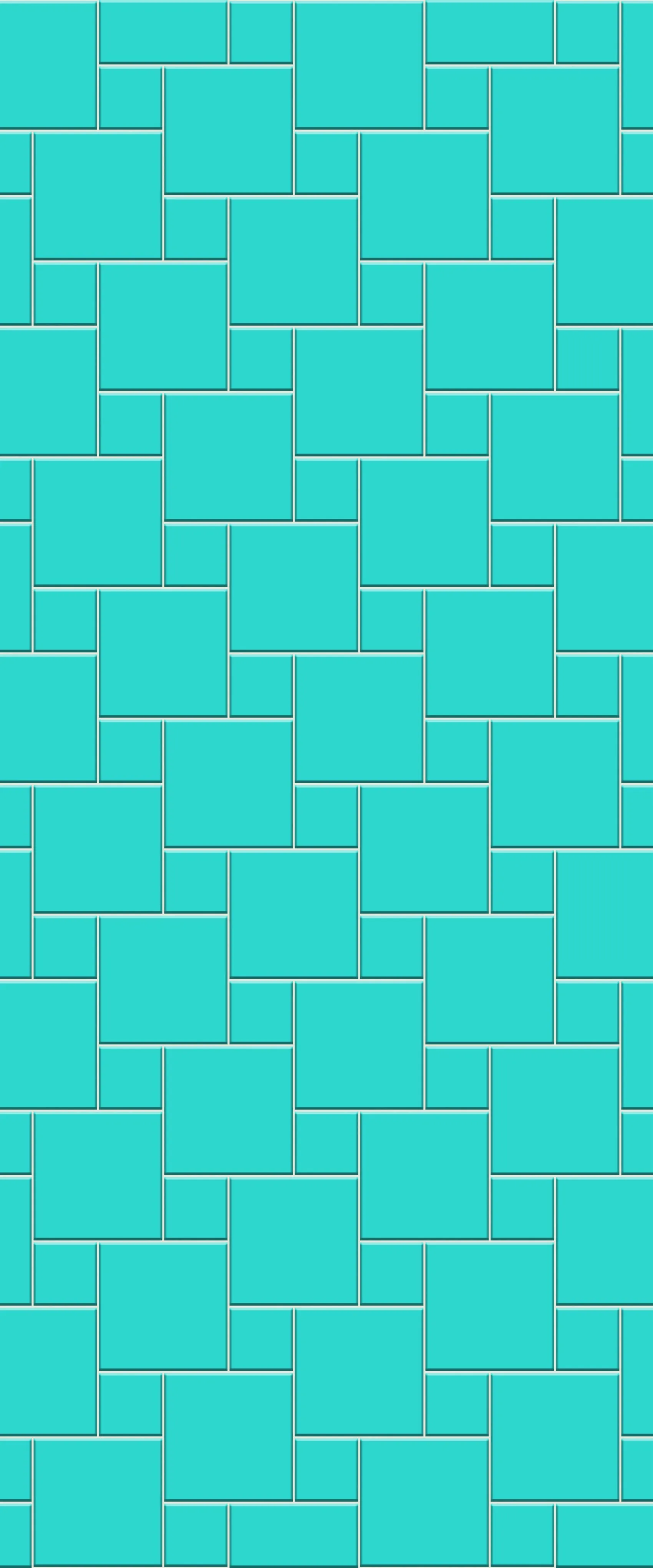 Blue Pin Wheel Tile Acrylic Shower Wall Panel 2440mm x 1220mm (3mm Thick)