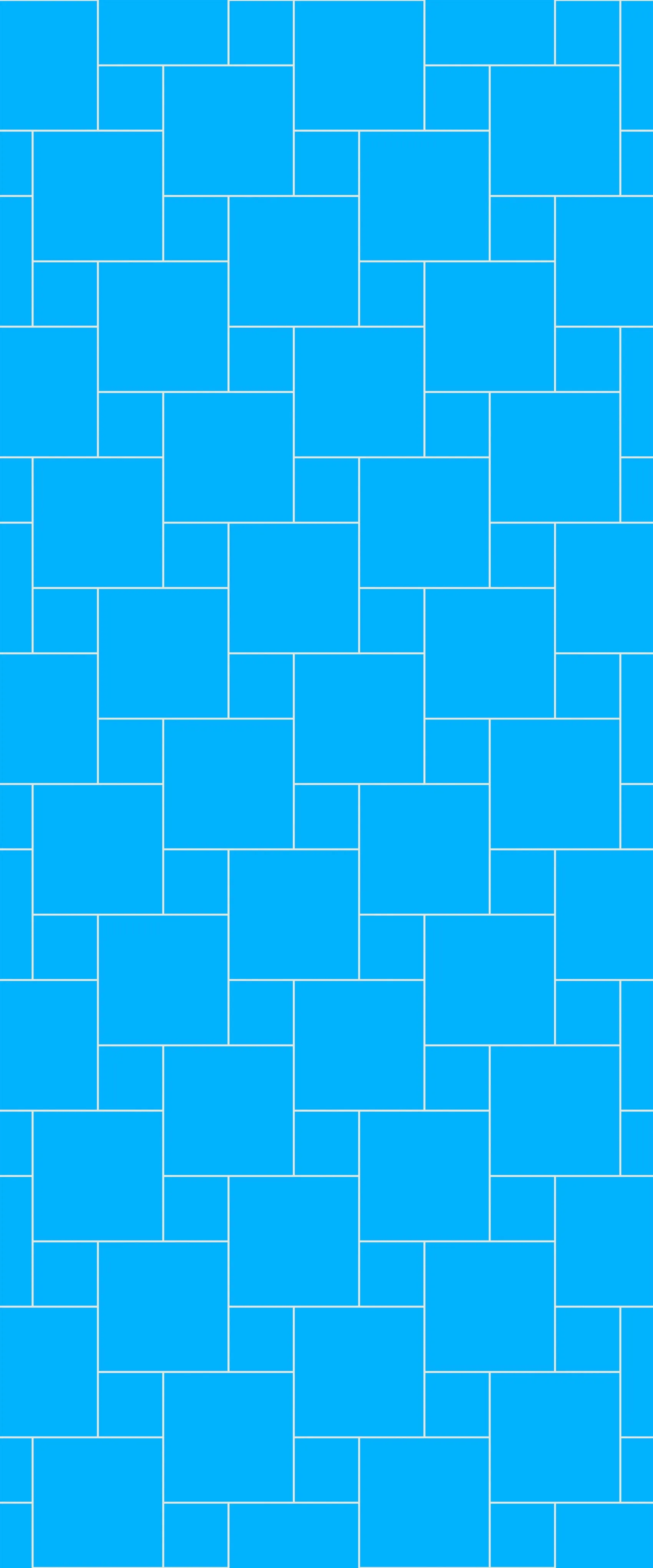 Blue Pin Wheel Tile Acrylic Shower Wall Panel 2440mm x 1220mm (3mm Thick)