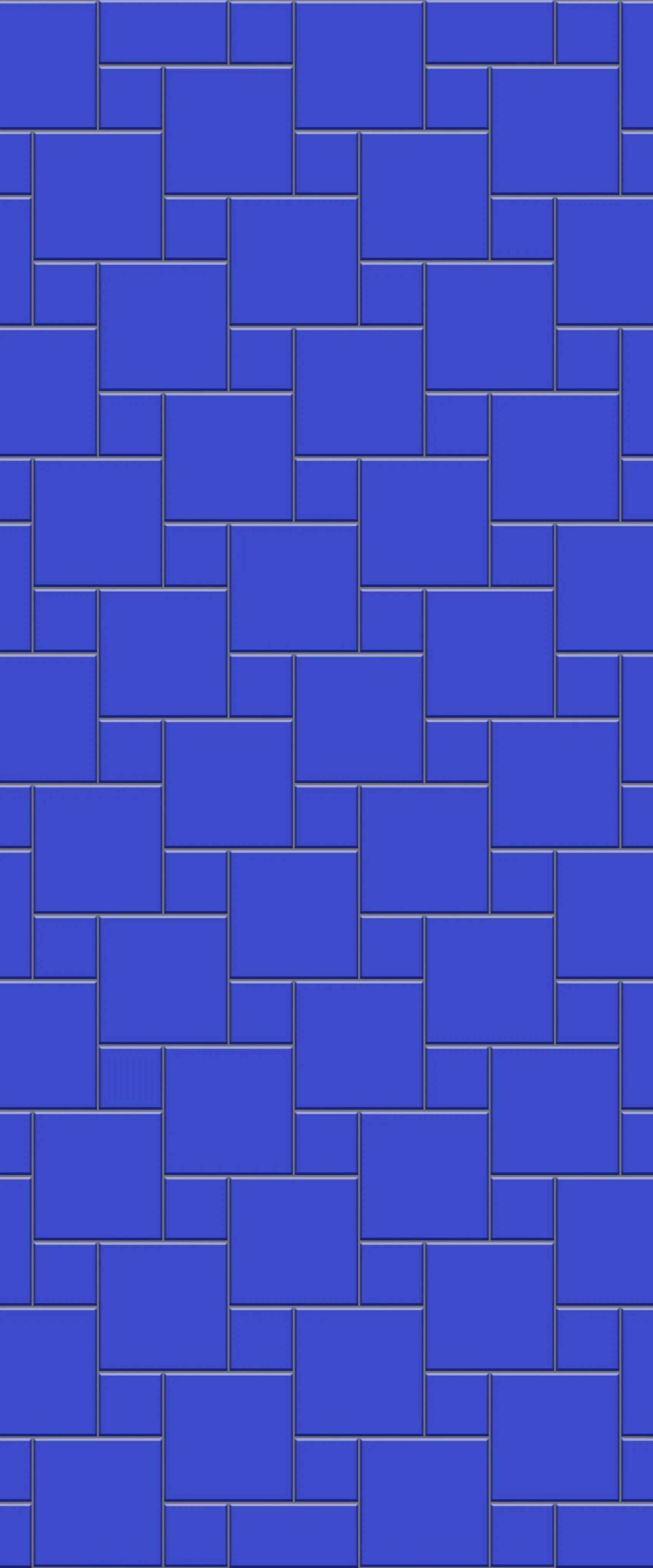 Blue Pin Wheel Tile Acrylic Shower Wall Panel 2440mm x 1220mm (3mm Thick)