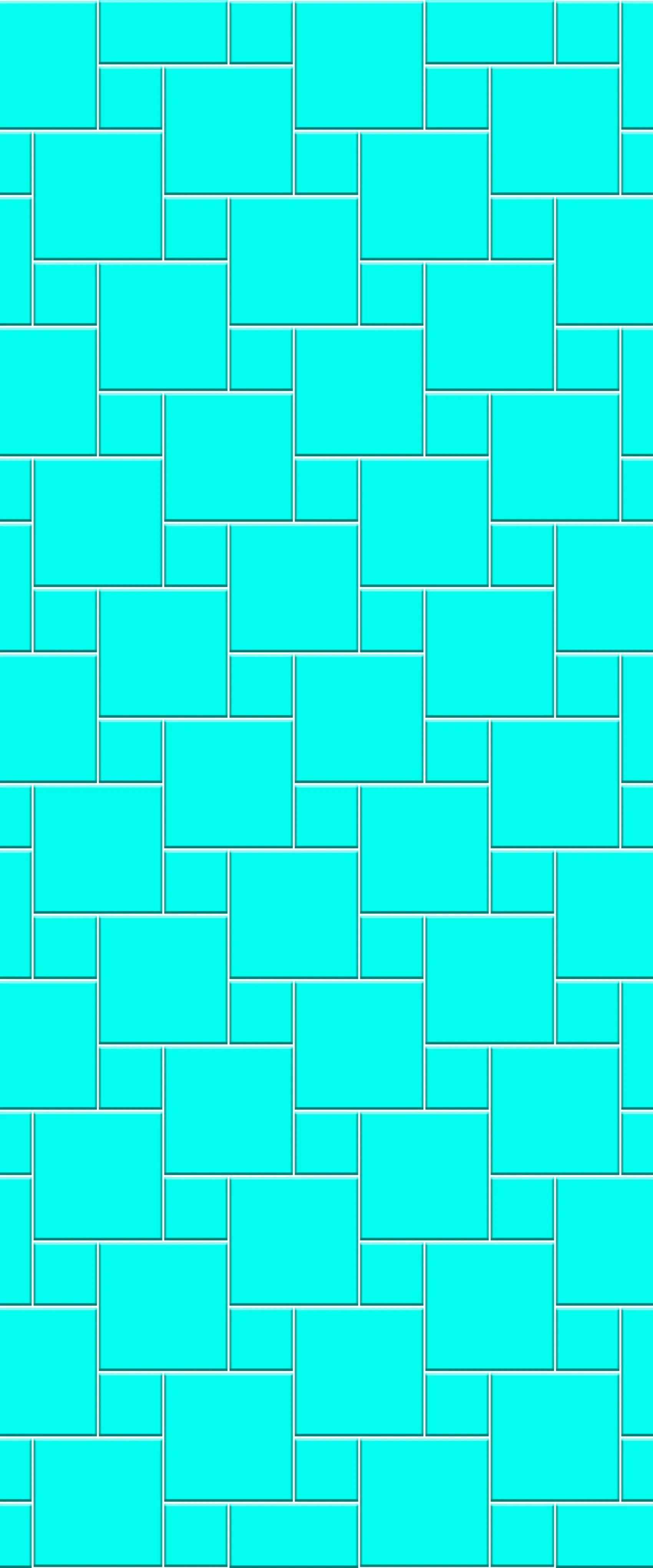 Blue Pin Wheel Tile Acrylic Shower Wall Panel 2440mm x 1220mm (3mm Thick)