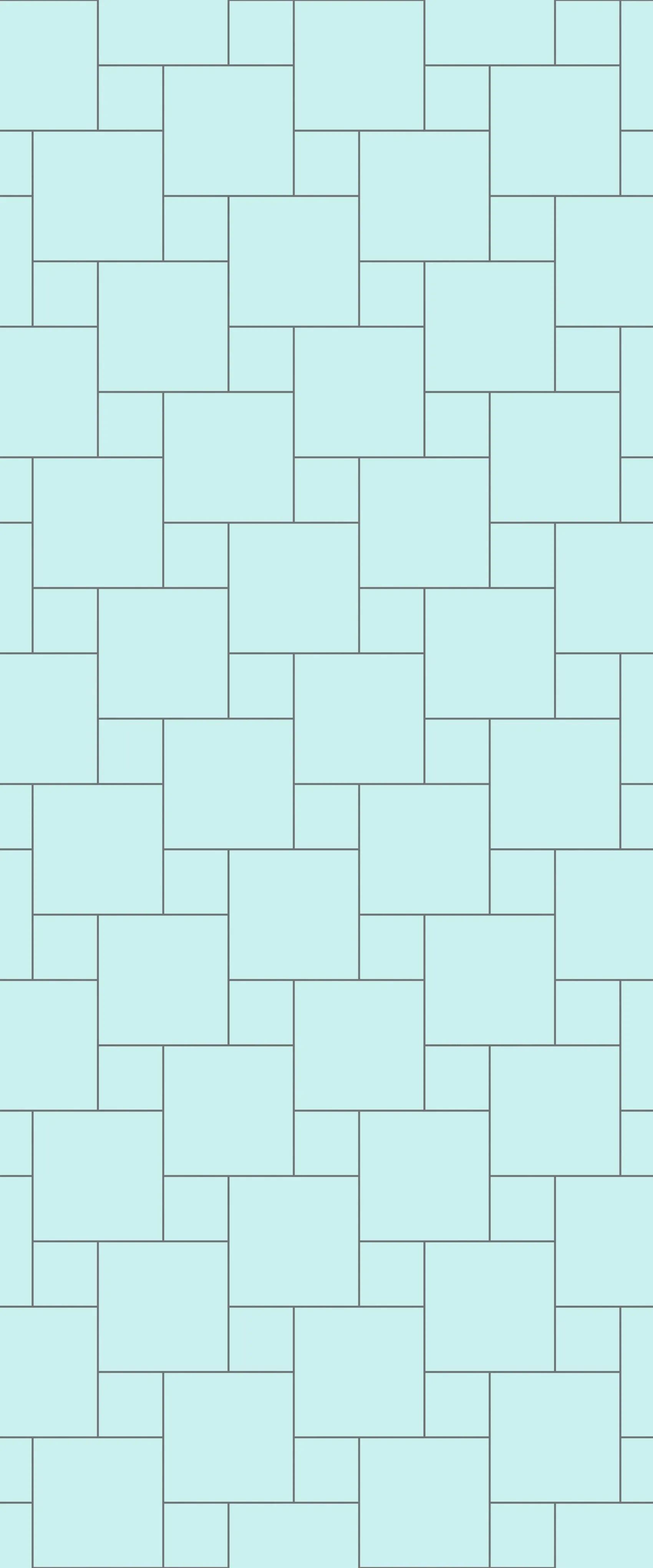 Blue Pin Wheel Tile Acrylic Shower Wall Panel 2440mm x 1220mm (3mm Thick)
