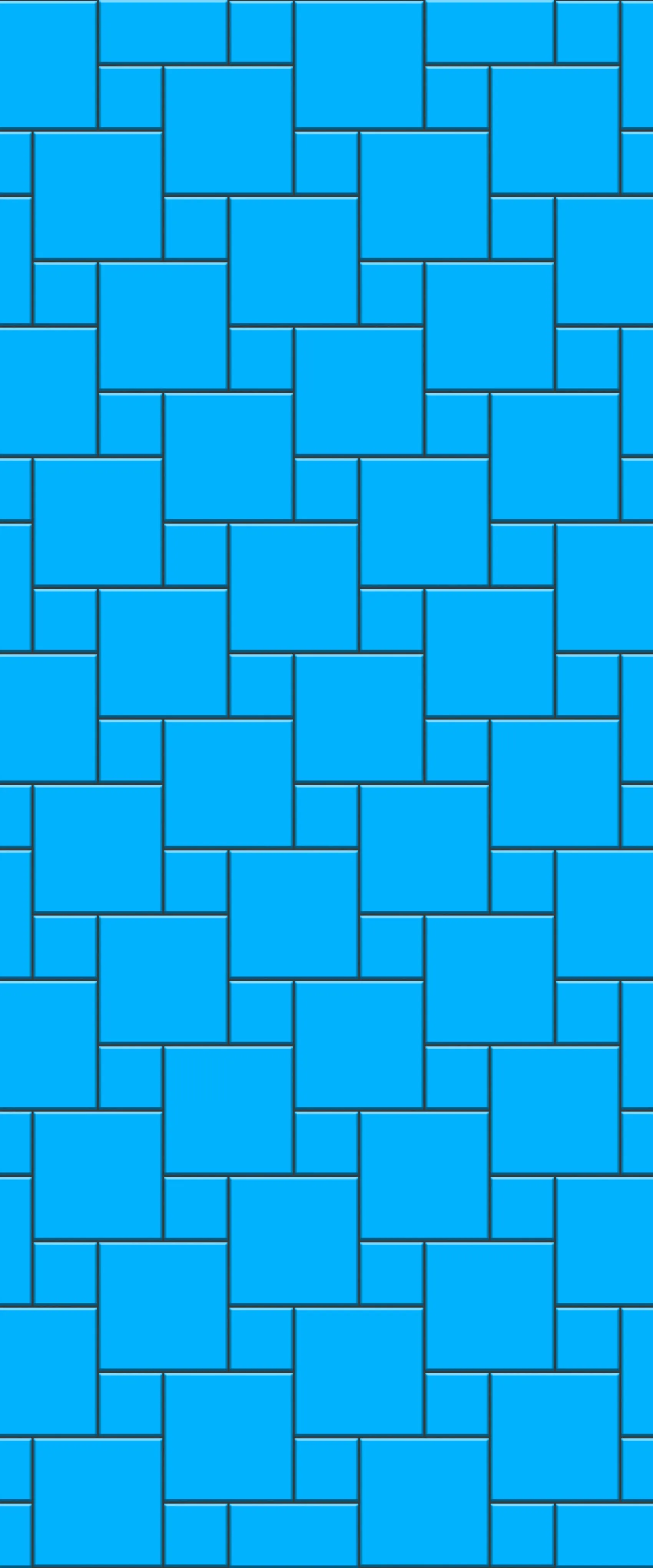 Blue Pin Wheel Tile Acrylic Shower Wall Panel 2440mm x 1220mm (3mm Thick)