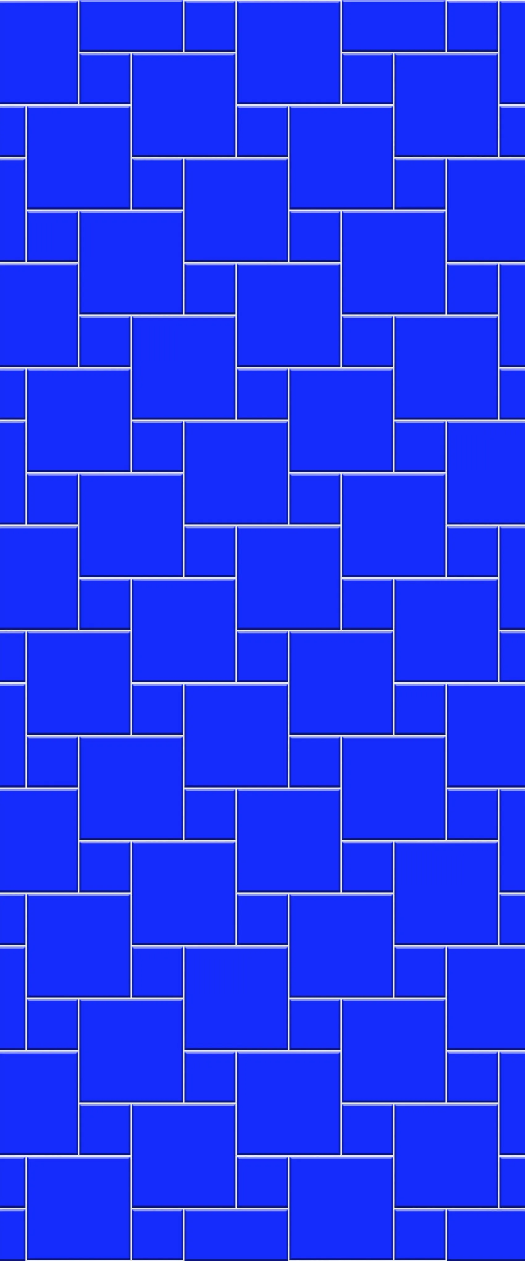 Blue Pin Wheel Tile Acrylic Shower Wall Panel 2440mm x 1220mm (3mm Thick)