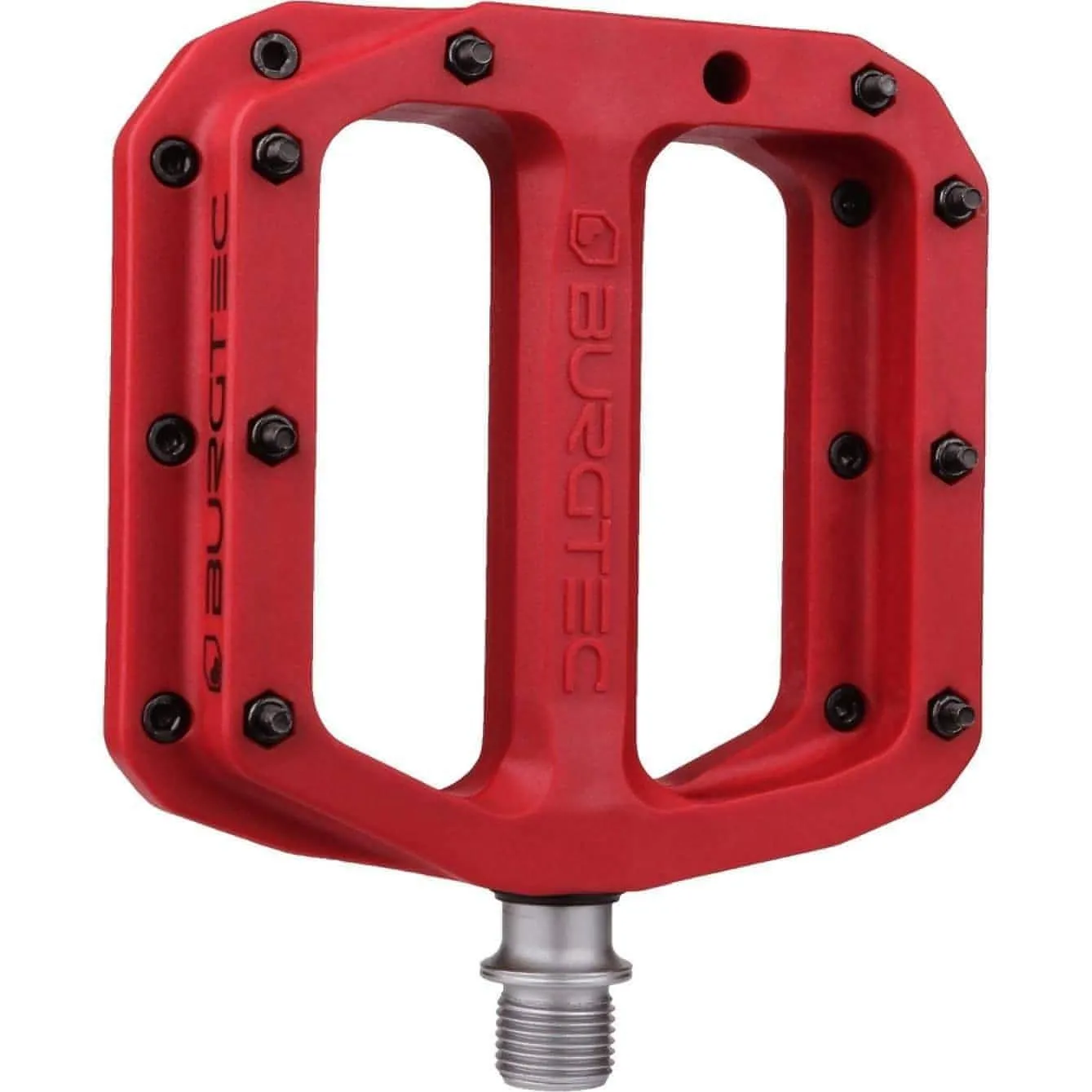Burgtec MK4 Composite Flat Pedals - Red