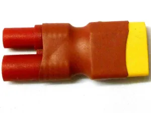 C0029B RC Connector Male XT60 XT-60 to 2 Female 3.5mm Red Housing