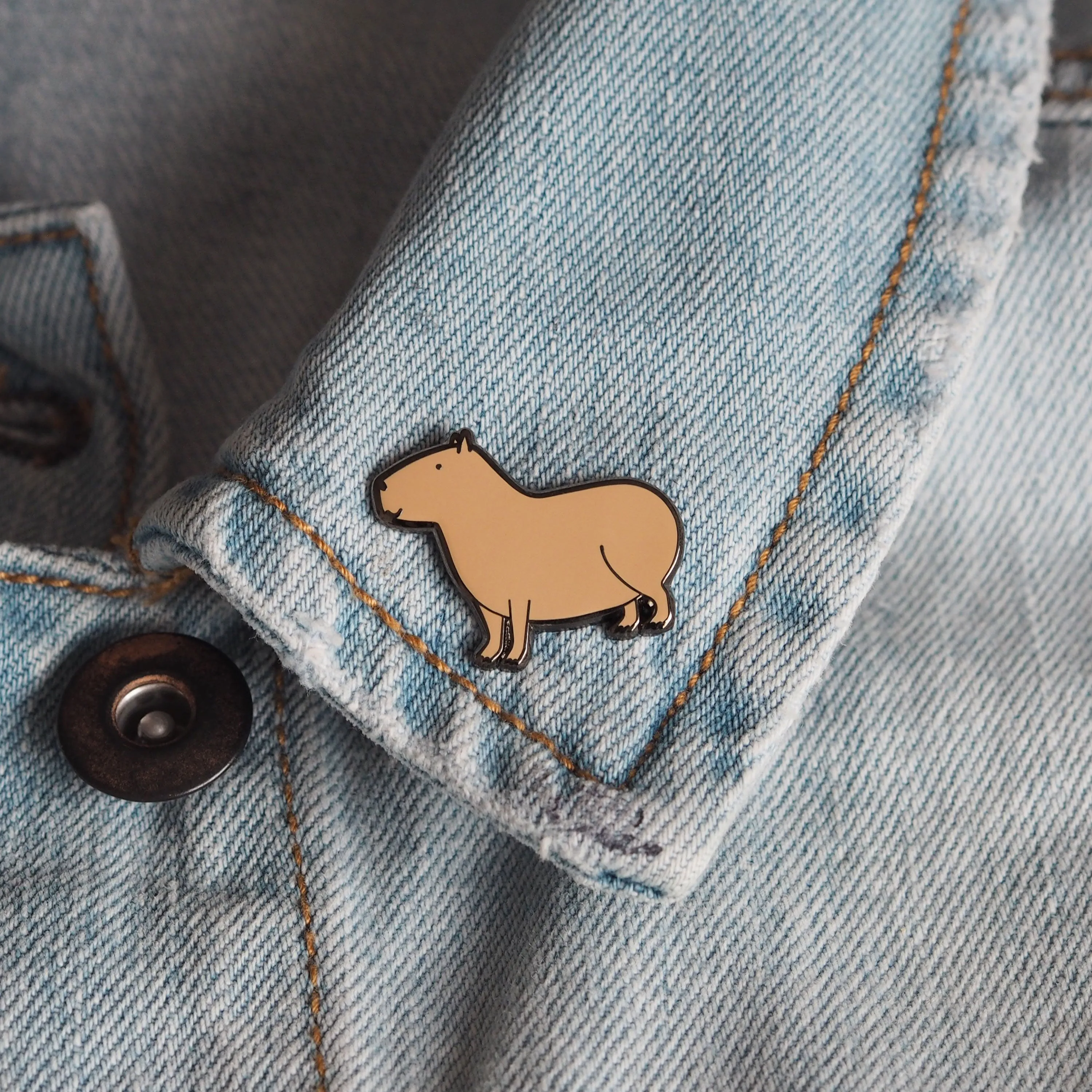 Capybara Enamel Pin