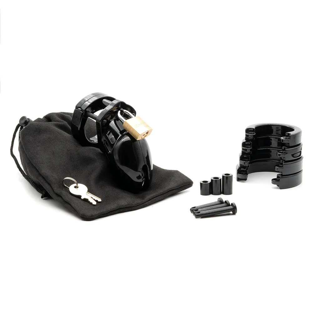 CB-6000S Chastity 2.5 Inch Cock Cage Kit - Black