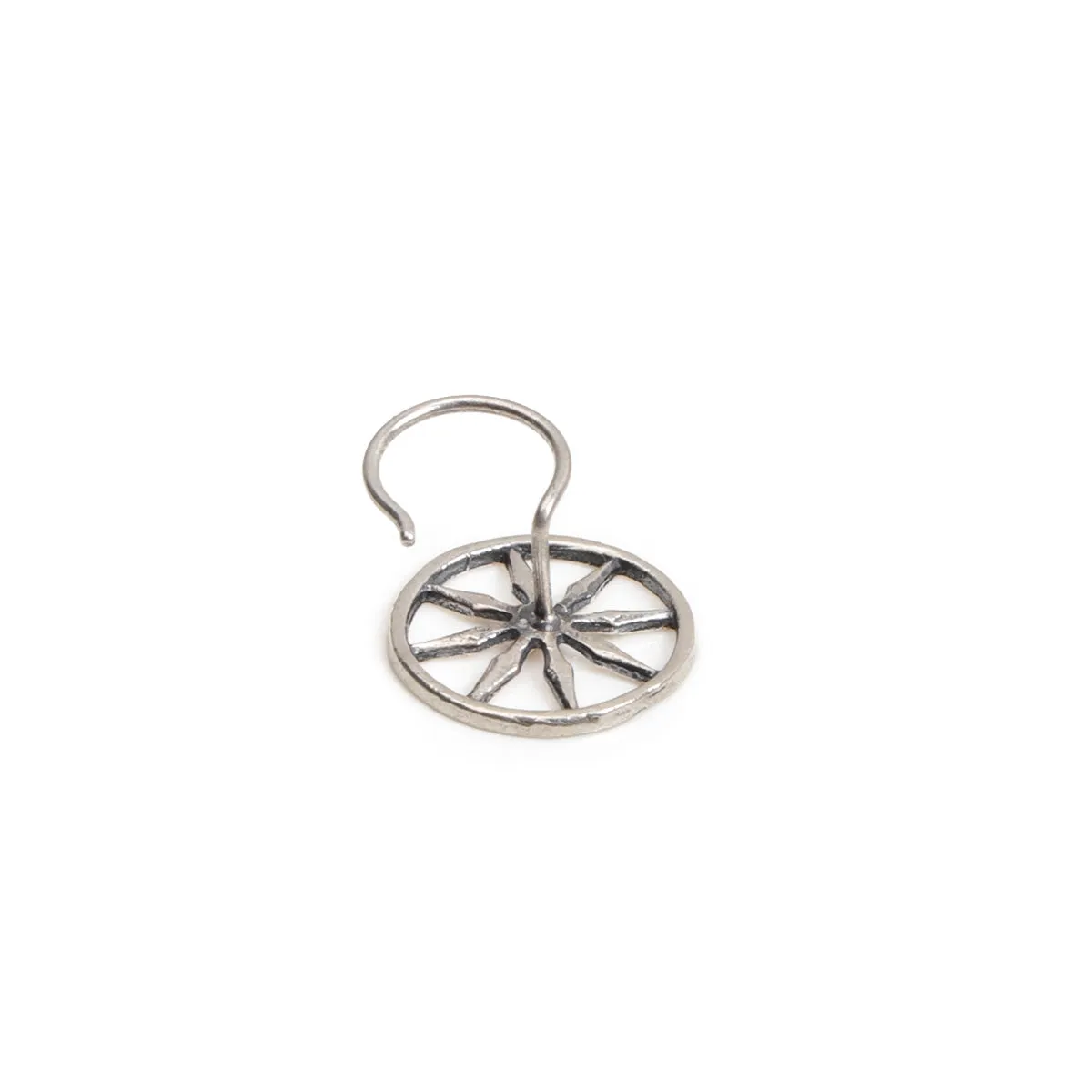 Chakra Silver Nose Pin - Pierced by MOHA