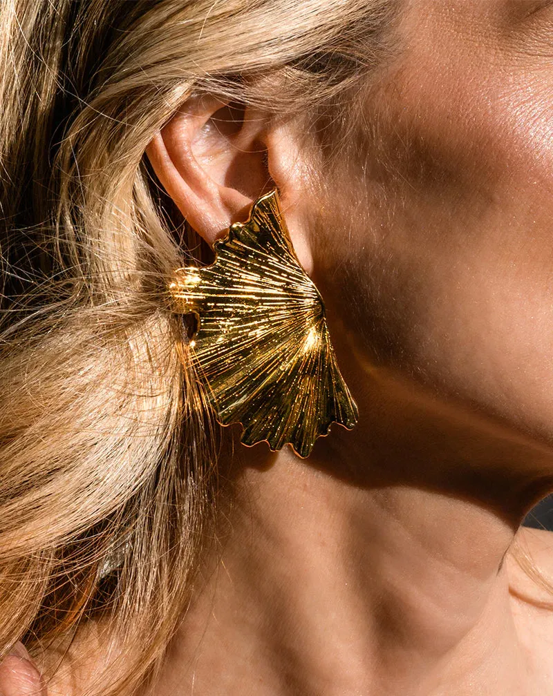Christina Caruso - Ginkgo Leaf Earring