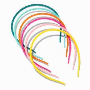 Claire's Club Beaded Plastic Headbands - 6 Pack