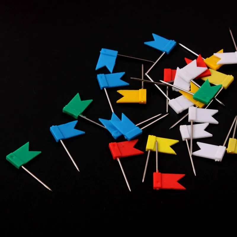 Colorful Flag Push Pins