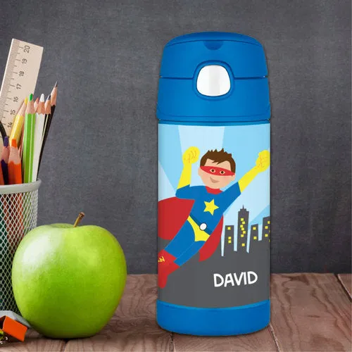 Cool Superhero Personalized Thermos Bottle