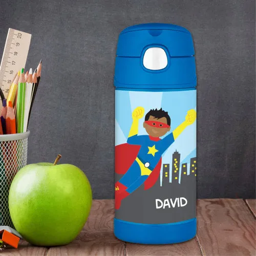 Cool Superhero Personalized Thermos Bottle