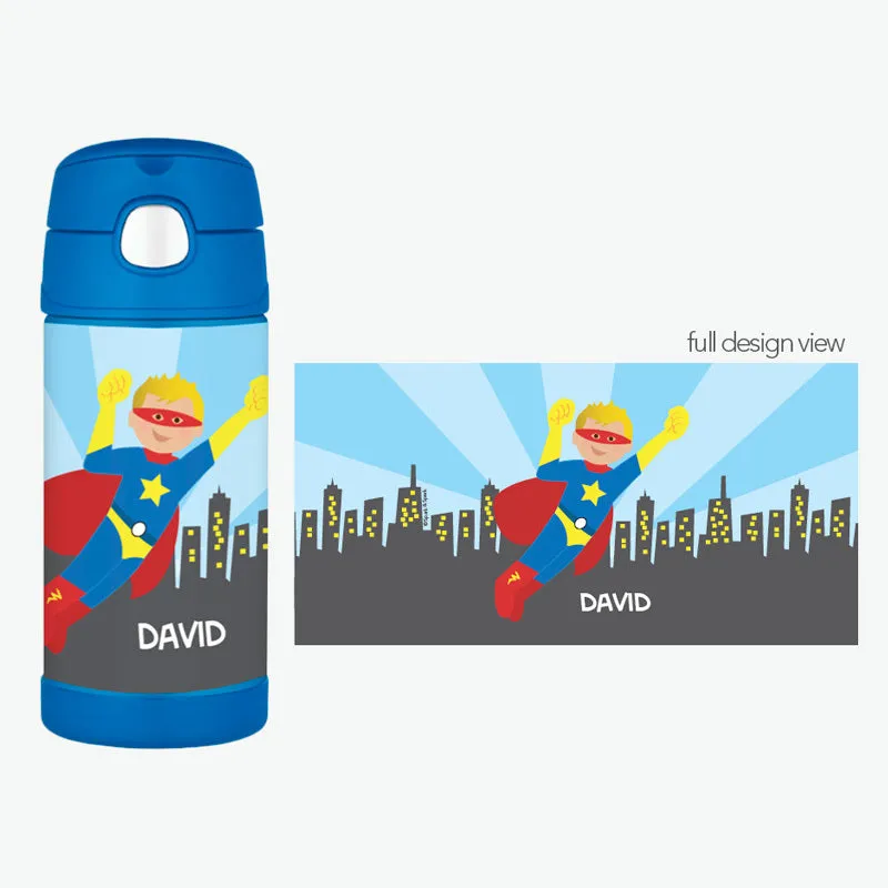 Cool Superhero Personalized Thermos Bottle