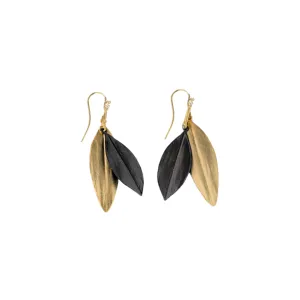 Cordyline Double Leaf Earrings