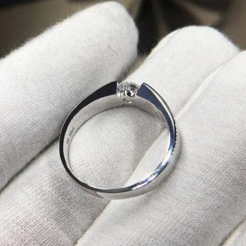 Created Diamond Ring Simple Design