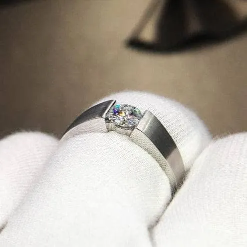 Created Diamond Ring Simple Design