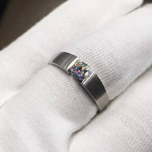 Created Diamond Ring Simple Design