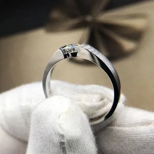 Created Diamond Ring Simple Design