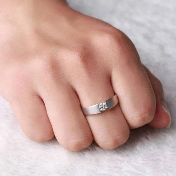 Created Diamond Ring Simple Design