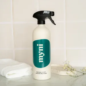 Degreaser cleaner bottle in wheat straw