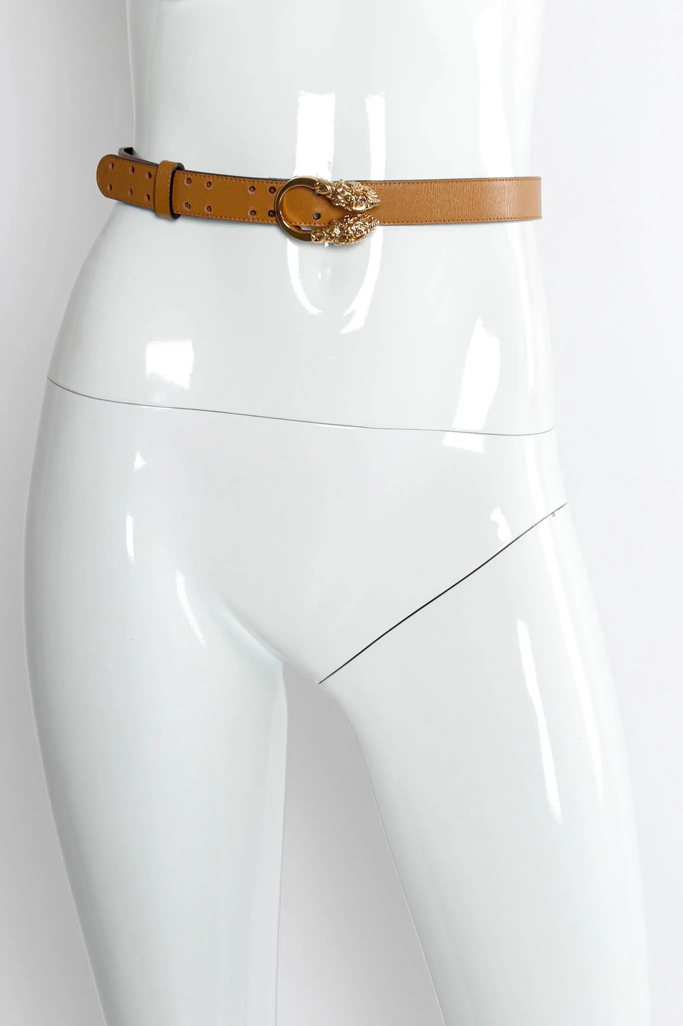 Dionysus Double Dragon Leather Belt