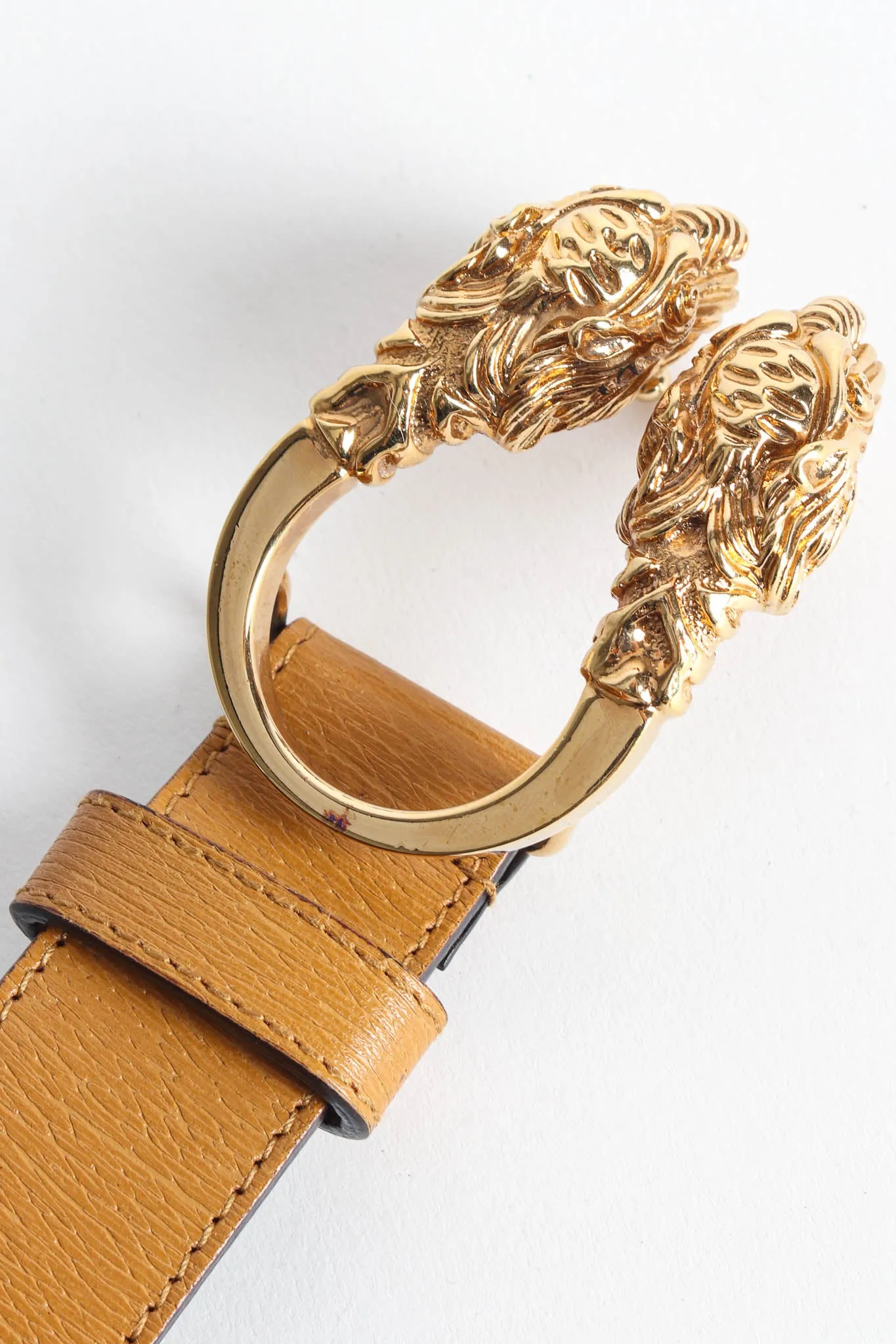 Dionysus Double Dragon Leather Belt