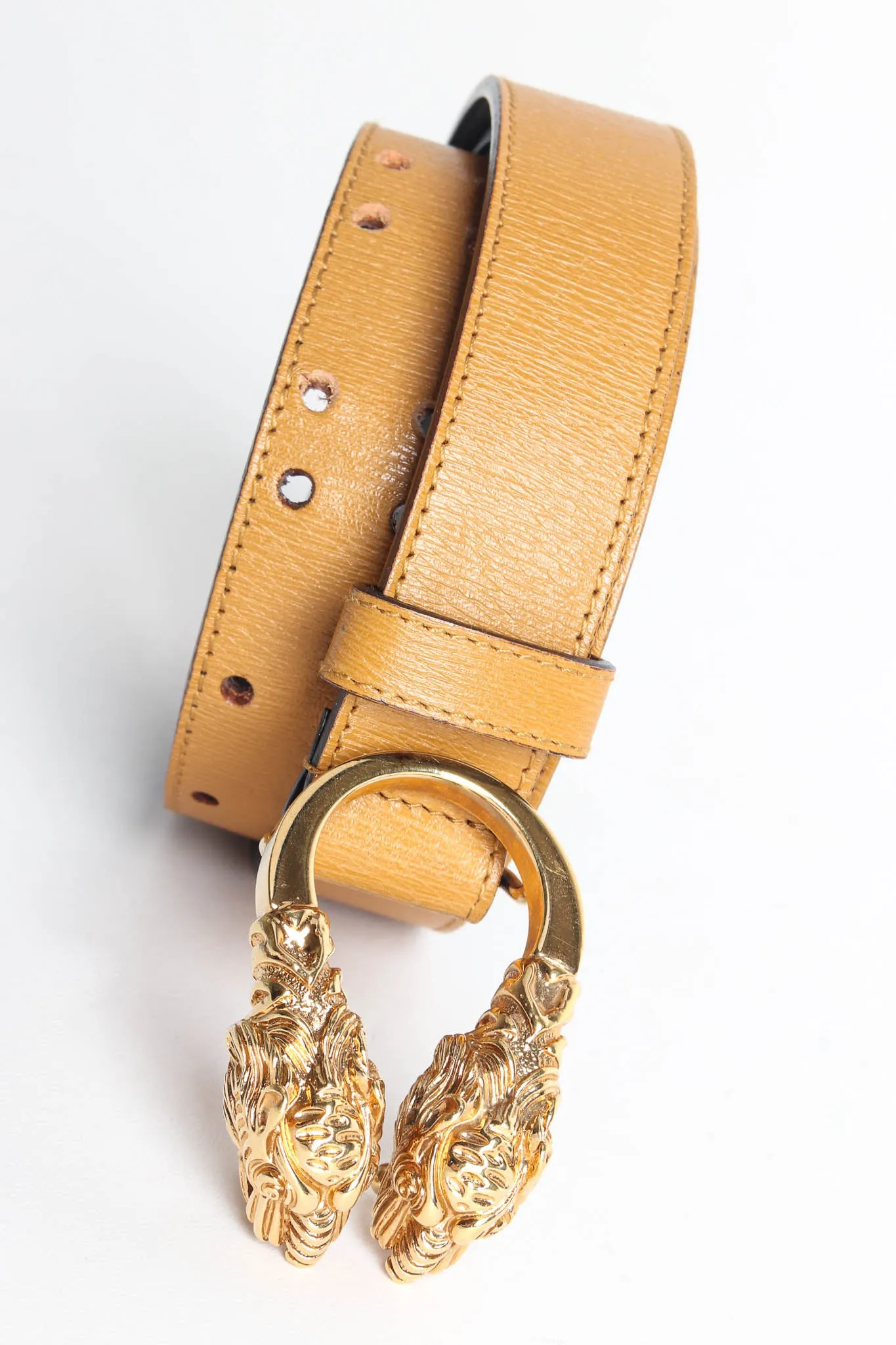 Dionysus Double Dragon Leather Belt