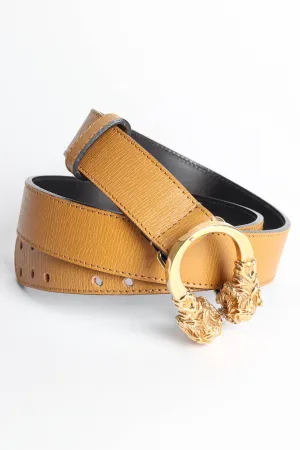 Dionysus Double Dragon Leather Belt