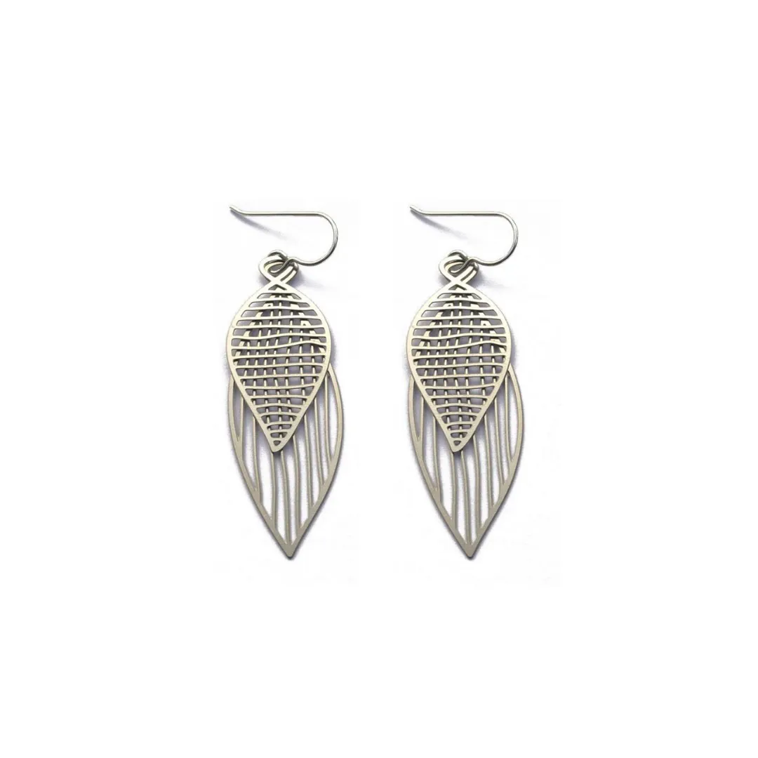 Double Leaf Earring