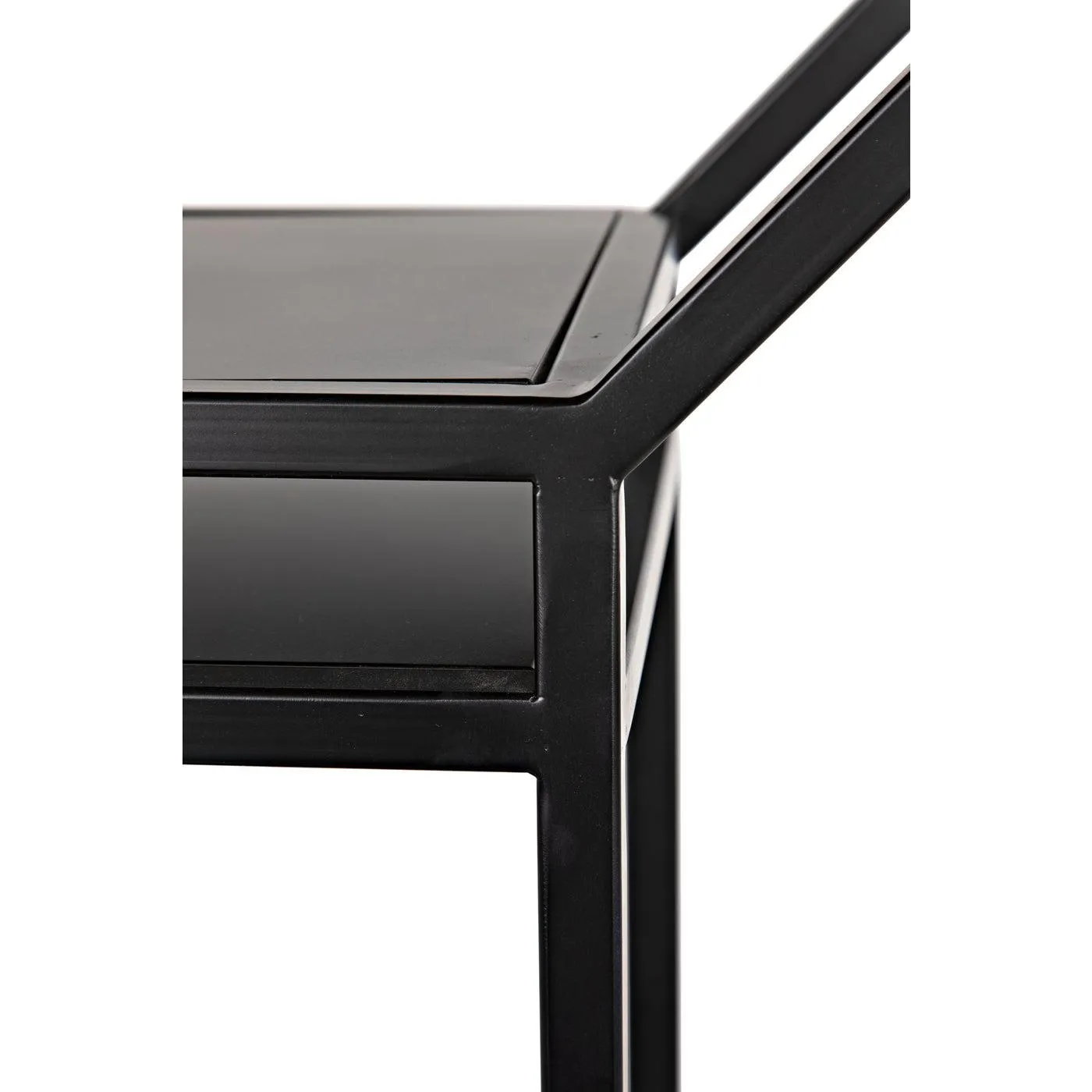 Downtown B Bookcase, Black Metal
