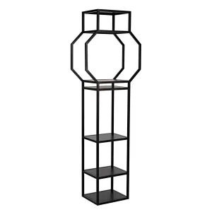Downtown B Bookcase, Black Metal