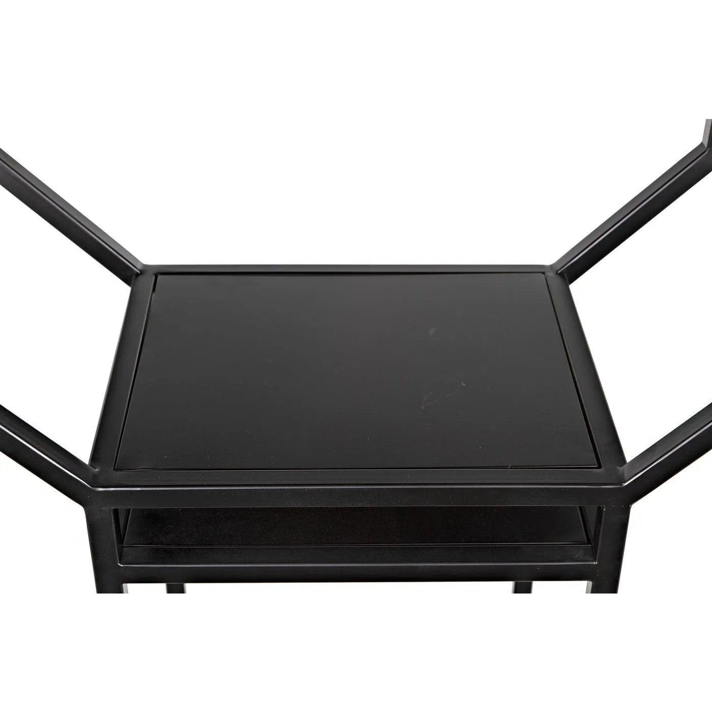 Downtown B Bookcase, Black Metal