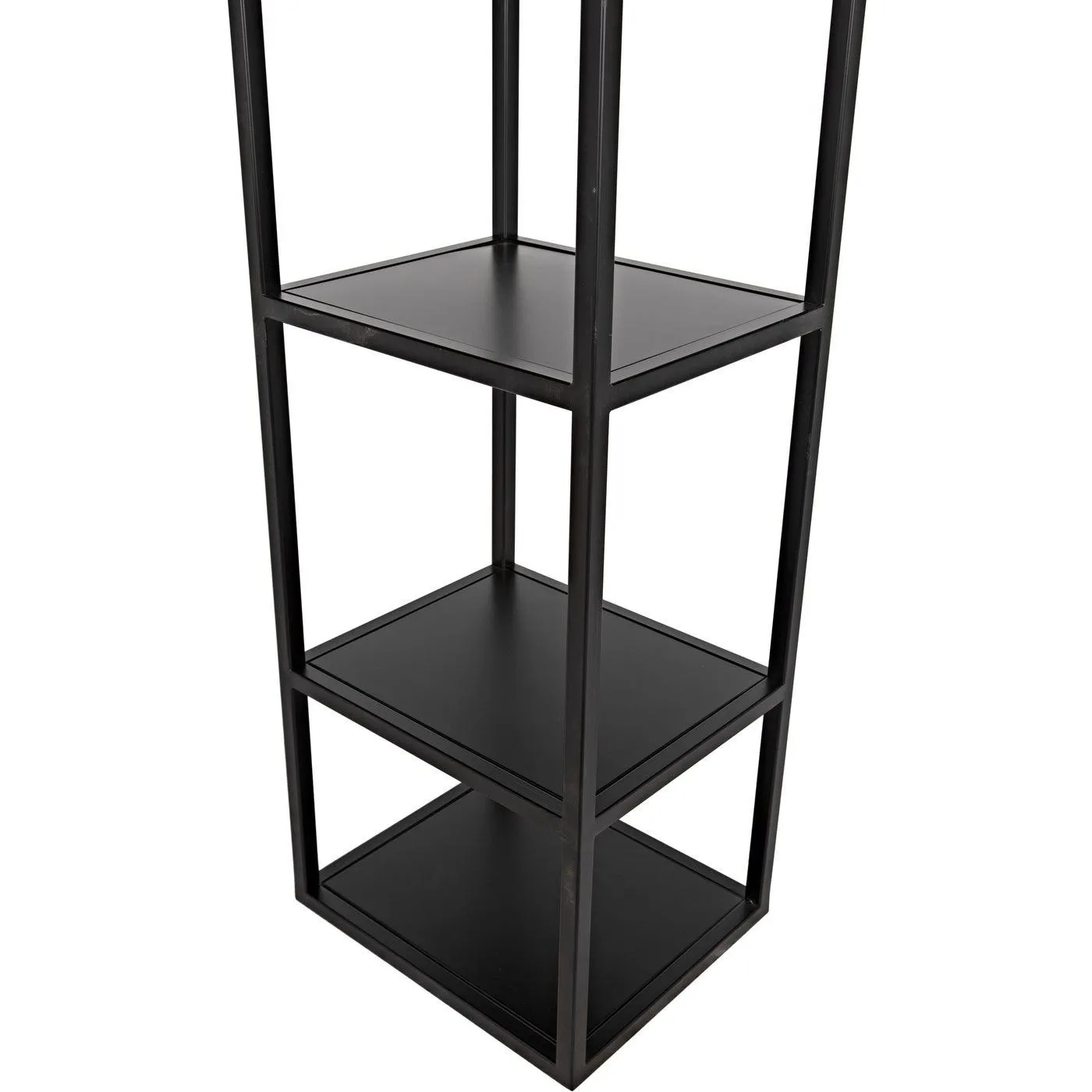 Downtown B Bookcase, Black Metal