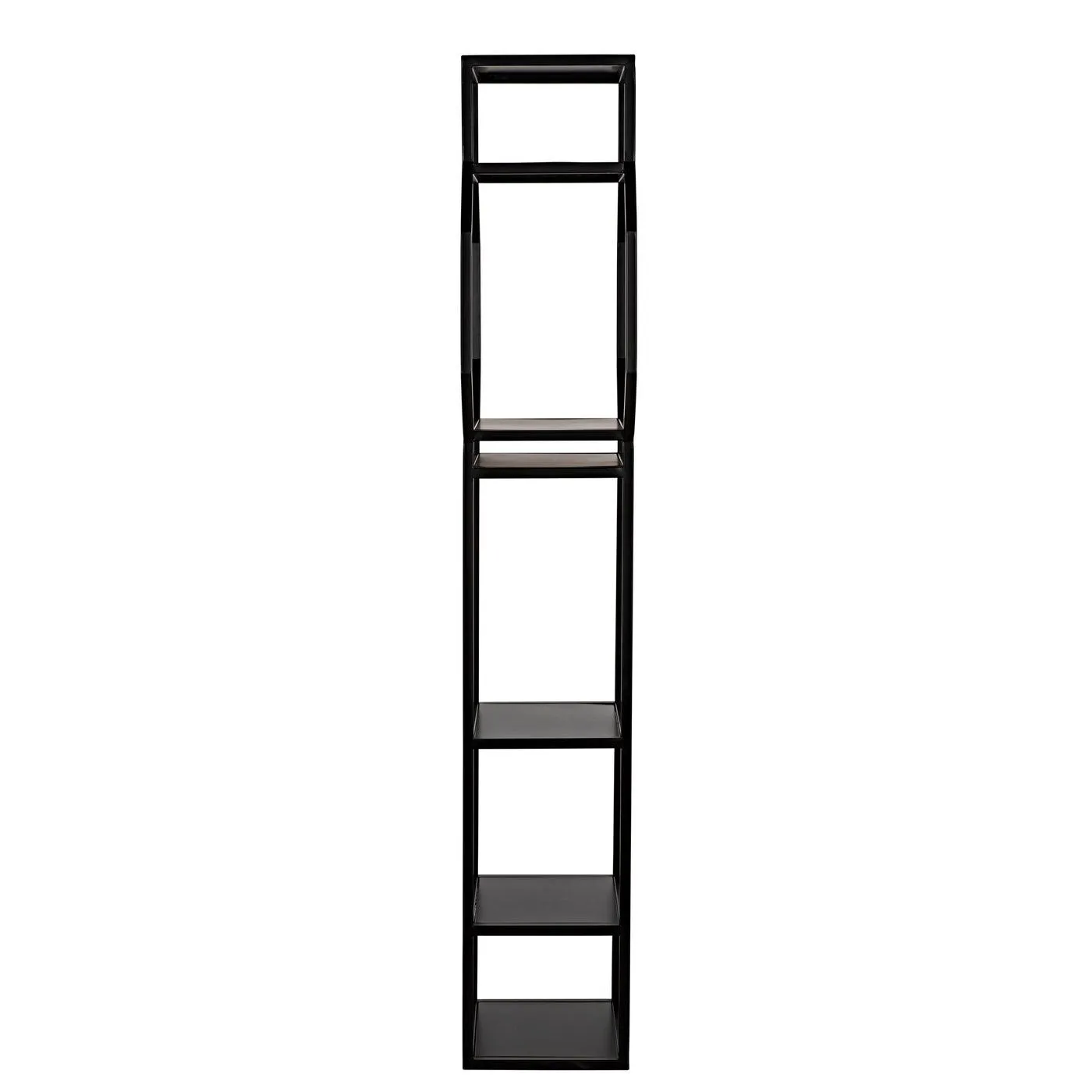 Downtown B Bookcase, Black Metal