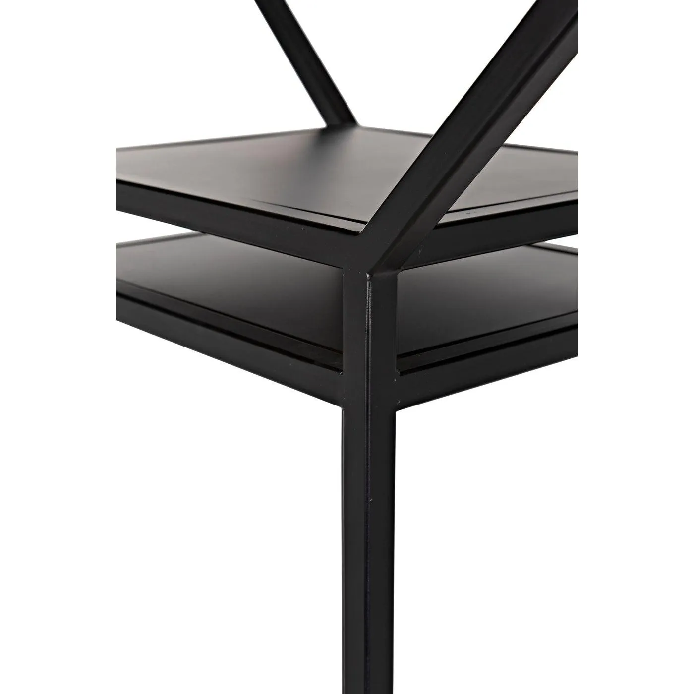 Downtown B Bookcase, Black Metal