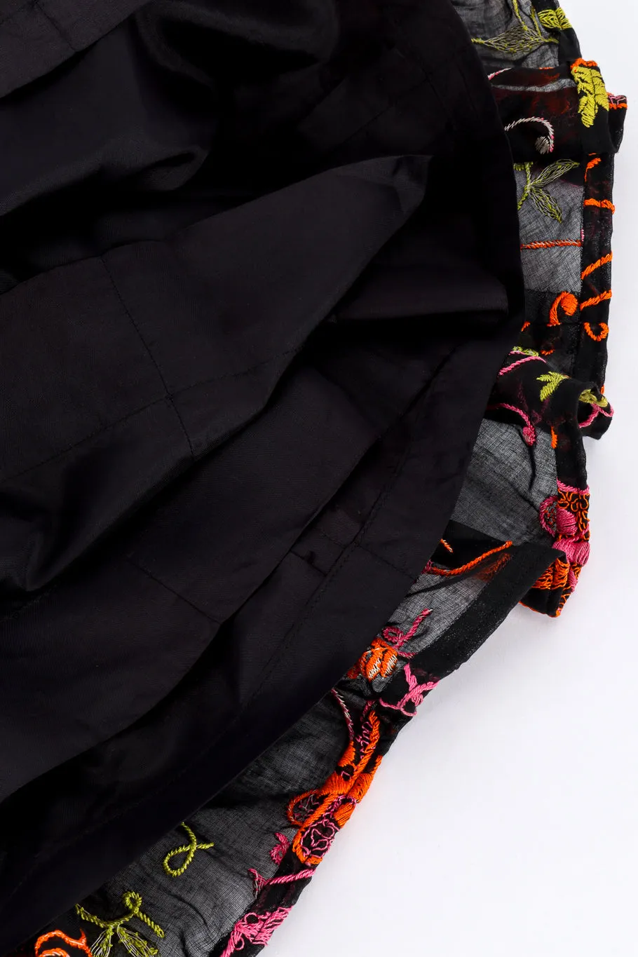 Embroidered Butterfly Peasant Dress