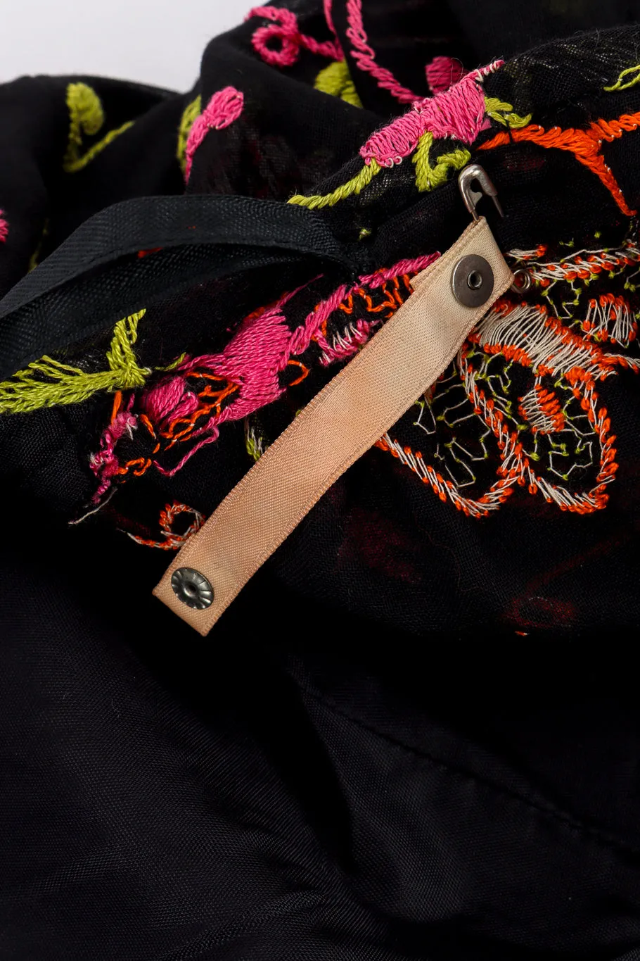 Embroidered Butterfly Peasant Dress