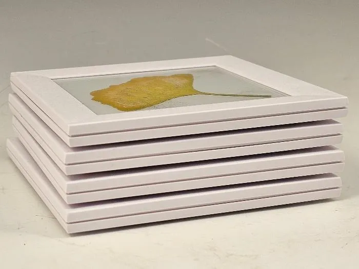 Etched Leaf Coasters