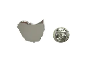 Ethiopia Map Shape Lapel Pin