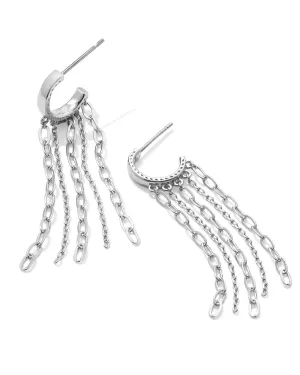 Eve Huggie Earring in Silver Metal