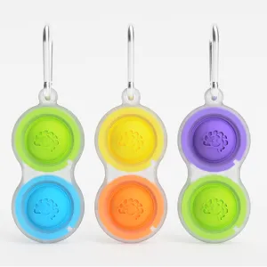 Fat Brain Simpl Dimpl Transparent - Endless Hours of Fidget Fun Keychain