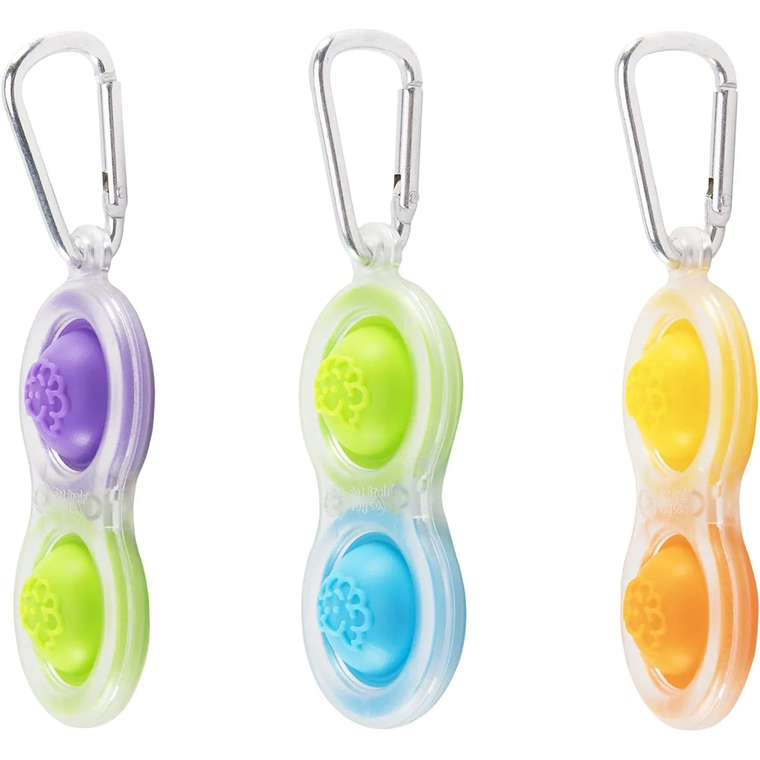 Fat Brain Simpl Dimpl Transparent - Endless Hours of Fidget Fun Keychain