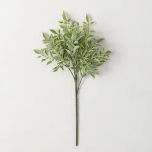 Faux Dusted Tea Leaf Branch