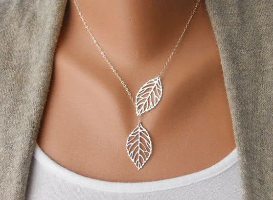 Filigree Leaf Necklace