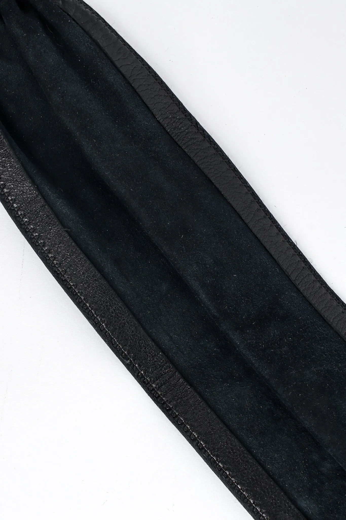 Filigree Sapphire Crystal Leather Sash Belt